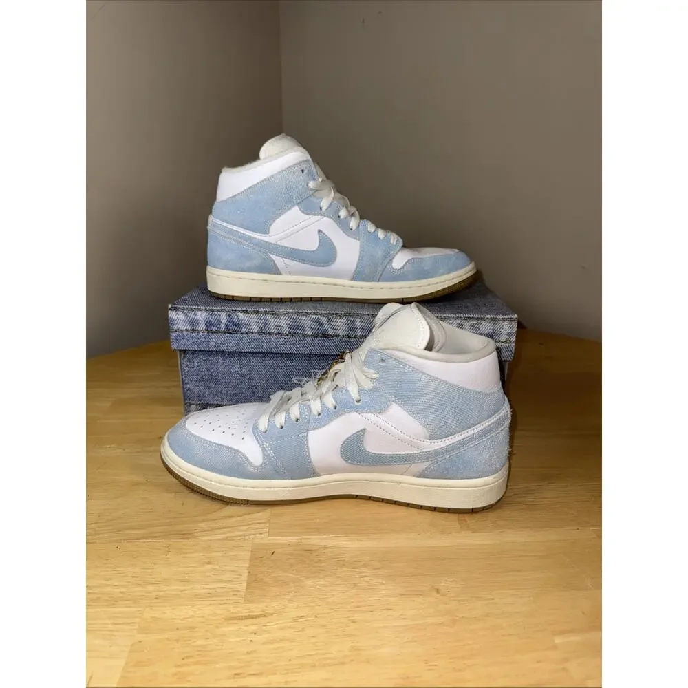 Size 9 Women’s - Air Jordan 1 Mid Denim W OG BOX